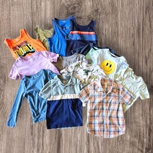 Boy's Assorted Shirts & Tops Bundle